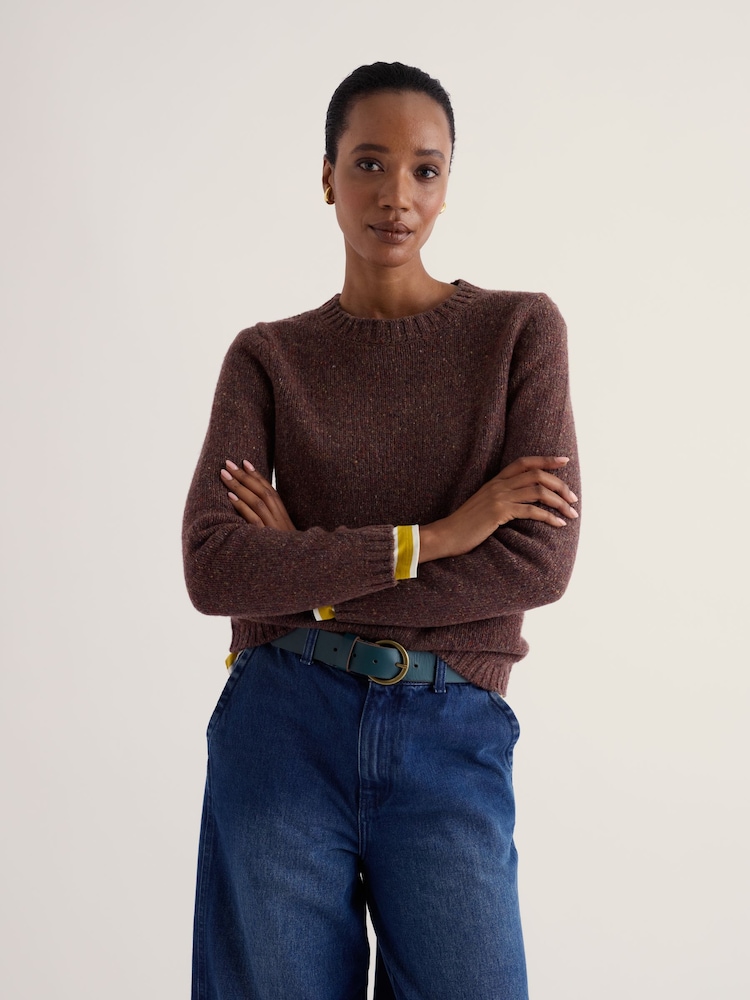 Seasalt Cornwall Brown Dawson Pick Jumper - Image 1 of 5 Seasalt Cornwall Brown Dawson Pick Jumper - Image 1 of 5
