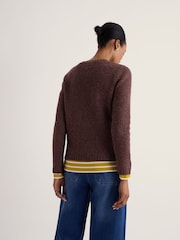 Seasalt Cornwall Brown Dawson Pick Jumper - Image 3 of 5