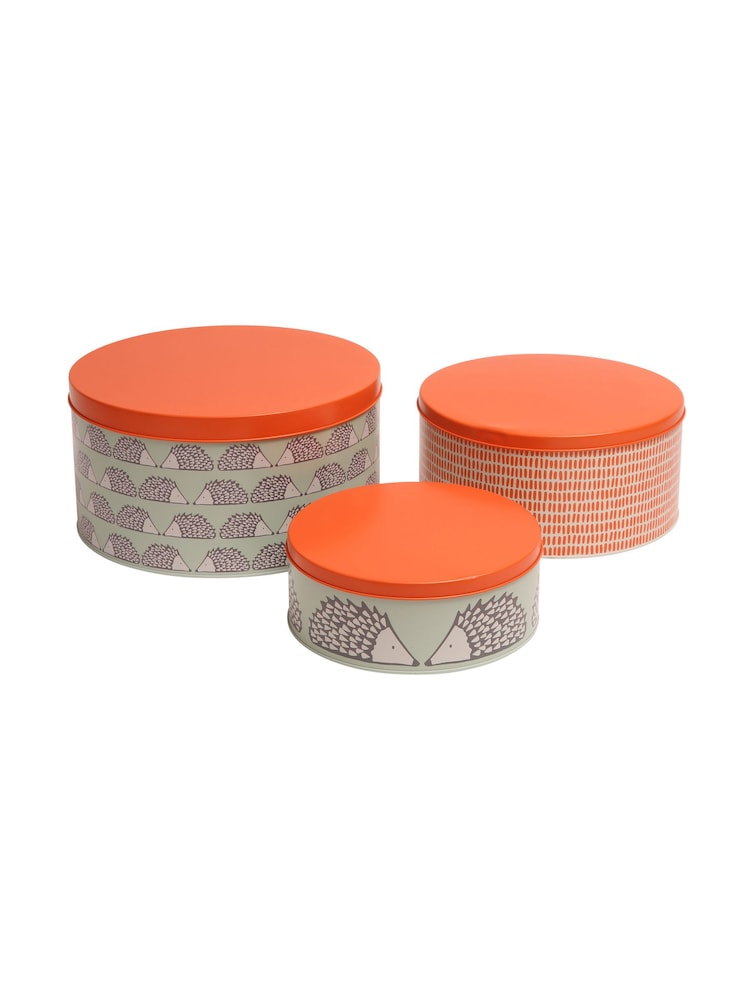 Scion Green Spike Set of 3 Round Cake Tins - Image 1 of 2