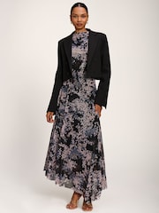 Vestido semilargo drapeado asimétrico de Jolie Moi - Imagen 5 de 6