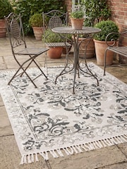 Alfombra antigua estampada Esselle Kew de 120x170cm con borla. - Imagen 1 de 4