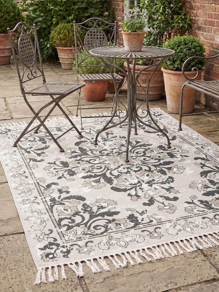 Alfombra antigua estampada Esselle Kew de 120x170cm con borla. - Imagen 1 de 4 Alfombra antigua estampada Esselle Kew de 120x170cm con borla. - Imagen 1 de 4