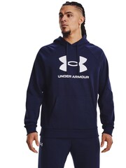Under Armour Navy Blue Rival Fleece Logo Overhead Hoodie - Image 1 of 6