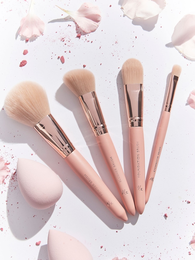6 Piece Just Pink Make-Up Brush And Sponge Set - Image 2 of 3