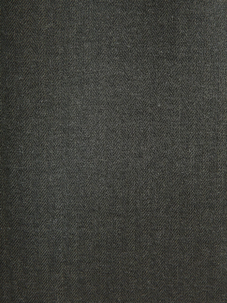 Green Regular Fit Herringbone Suit Waistcoat - Image 9 of 9