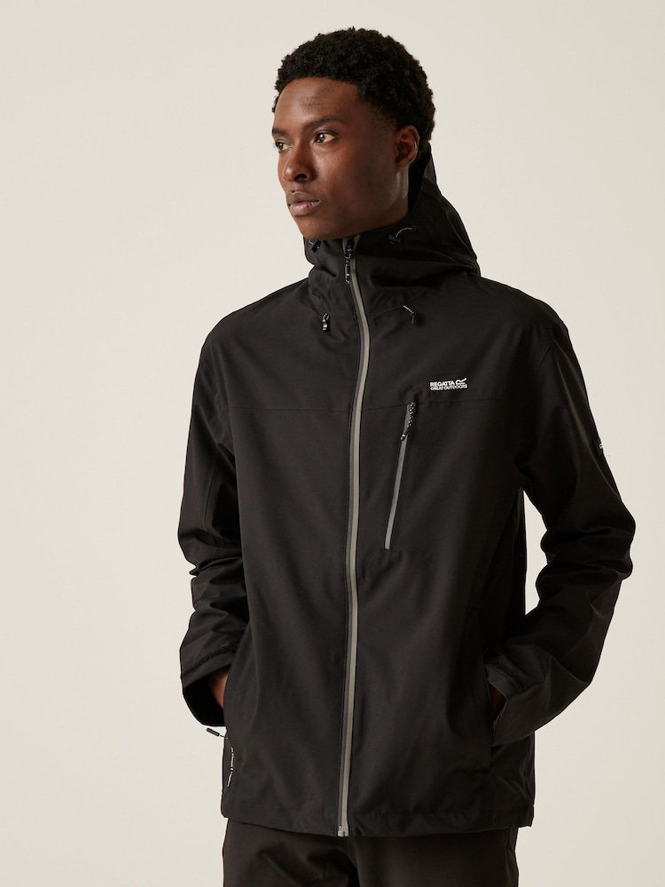 Regatta Black Birchdale Waterproof Hooded Jacket - Image 1 of 9