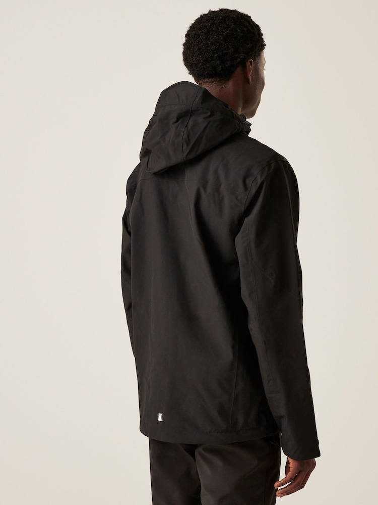 Regatta Black Birchdale Waterproof Hooded Jacket - Image 2 of 9