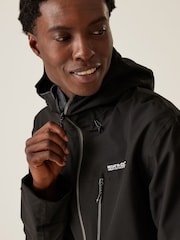 Regatta Black Birchdale Waterproof Hooded Jacket - Image 4 of 9