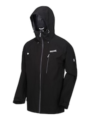 Regatta Black Birchdale Waterproof Hooded Jacket - Image 9 of 9