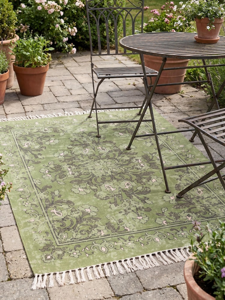 Esselle Kew 120x170cm Olive Antique Printed Rug with Tassel - Slika 2 od 4 Esselle Kew 120x170cm Olive Antique Printed Rug with Tassel - Slika 2 od 4