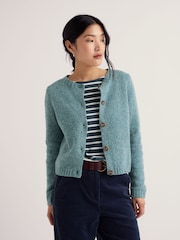 Bleu clair - Seasalt Cornwall Dawson Pick Wool Blend Cardigan - Image 1 sur 5