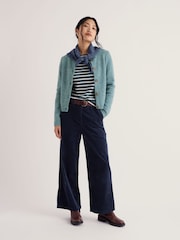 Bleu clair - Seasalt Cornwall Dawson Pick Wool Blend Cardigan - Image 2 sur 5