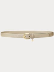 Lauren Ralph Lauren Charm Leather Skinny Belt - Image 1 of 5