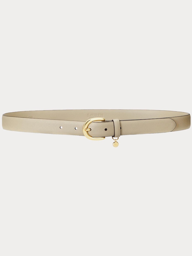 Lauren Ralph Lauren Charm Leather Skinny Belt - Image 1 of 5