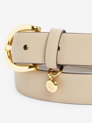 Lauren Ralph Lauren Charm Leather Skinny Belt - Image 4 of 5
