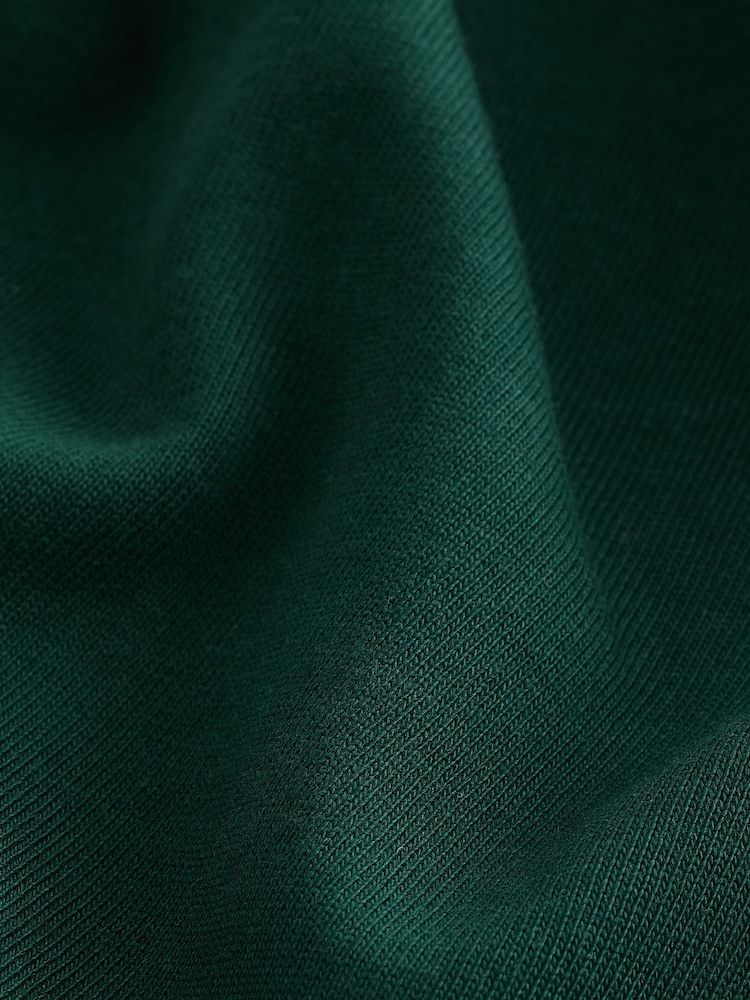 Green Relaxed Fit Long Sleeve Heavyweight 100% Cotton T-Shirt - Image 7 of 7