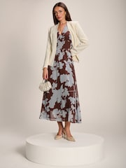 Jolie Moi Angel Sleeve Chiffon Maxi Dress - Imaginea 6 din 6