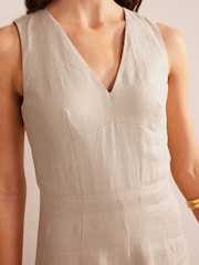 Boden Natural V-Neck Occasion Jumpsuit - Image 5 of 6