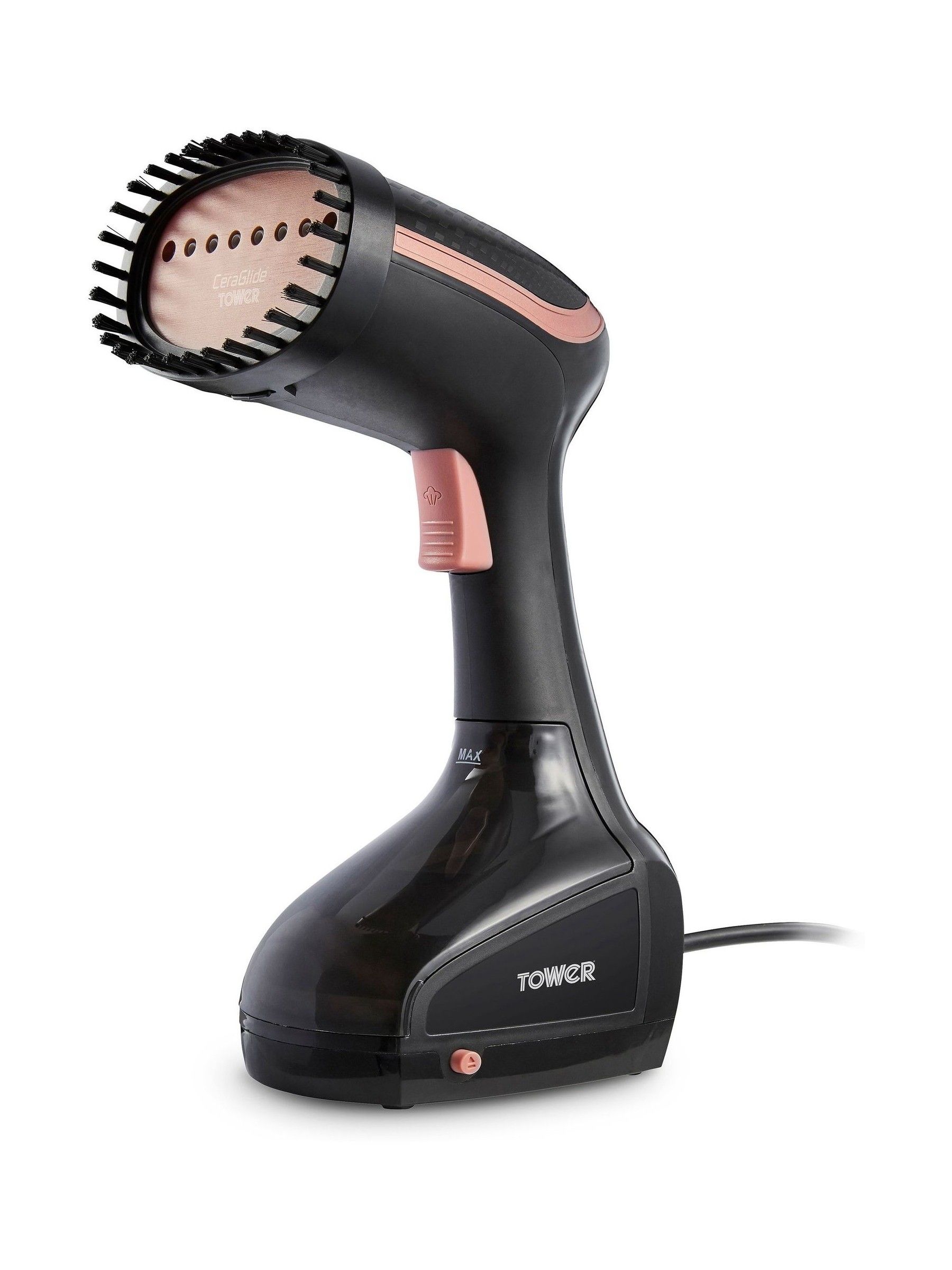 Tower Rose Gold 1000W Garment Steamer - Ceramic Soleplate - 0.2L Water Tank - T22014RGB - Image 9