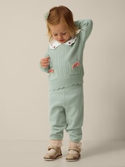 Monsoon Baby Cable Knit Jumper & Joggers Set - 4суретінің 1 суреті