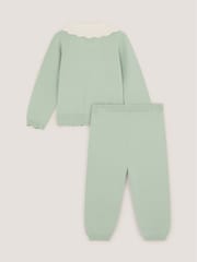 Monsoon Baby Cable Knit Jumper & Joggers Set - 4суретінің 3 суреті