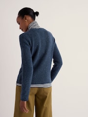 bleu foncé - Seasalt Cornwall Dawson Pick Wool Blend Jumper - Image 3 sur 5
