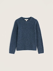 bleu foncé - Seasalt Cornwall Dawson Pick Wool Blend Jumper - Image 4 sur 5