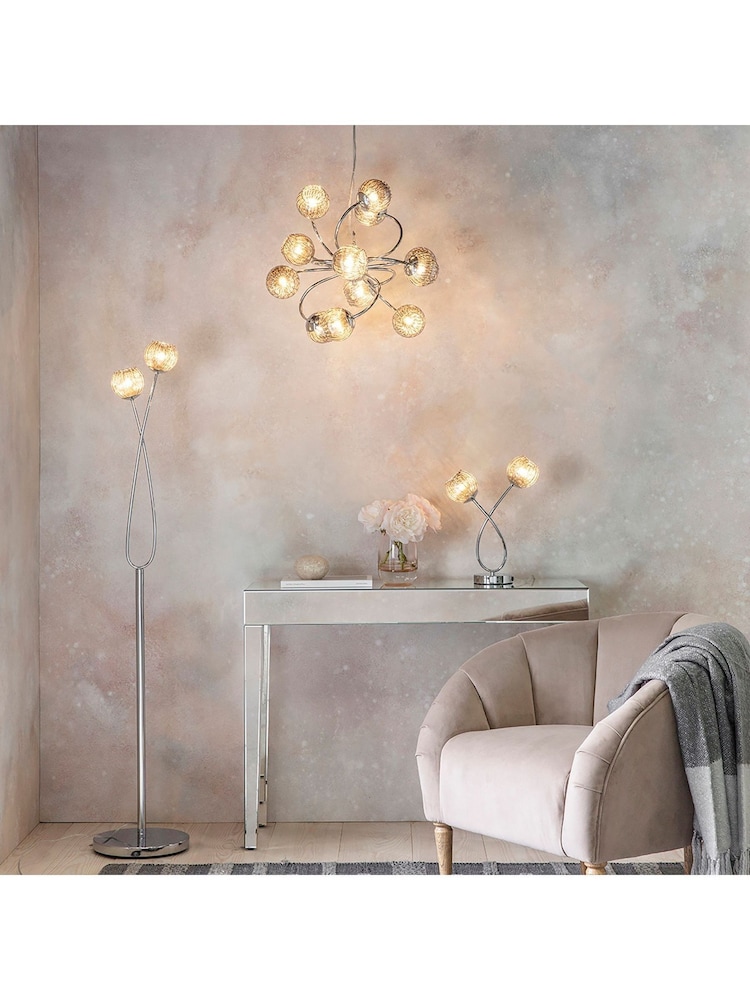 Gallery Home Silver Erin Floor Lamp - Image 1 of 3