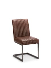 Julian Bowen Set of 2 Oak Brooklyn Dining Chairs - Image 3 of 5