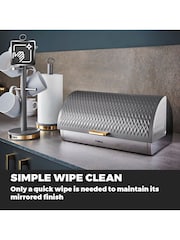 Tower Grey Empire Roll Top Bread Bin - Image 7 of 8