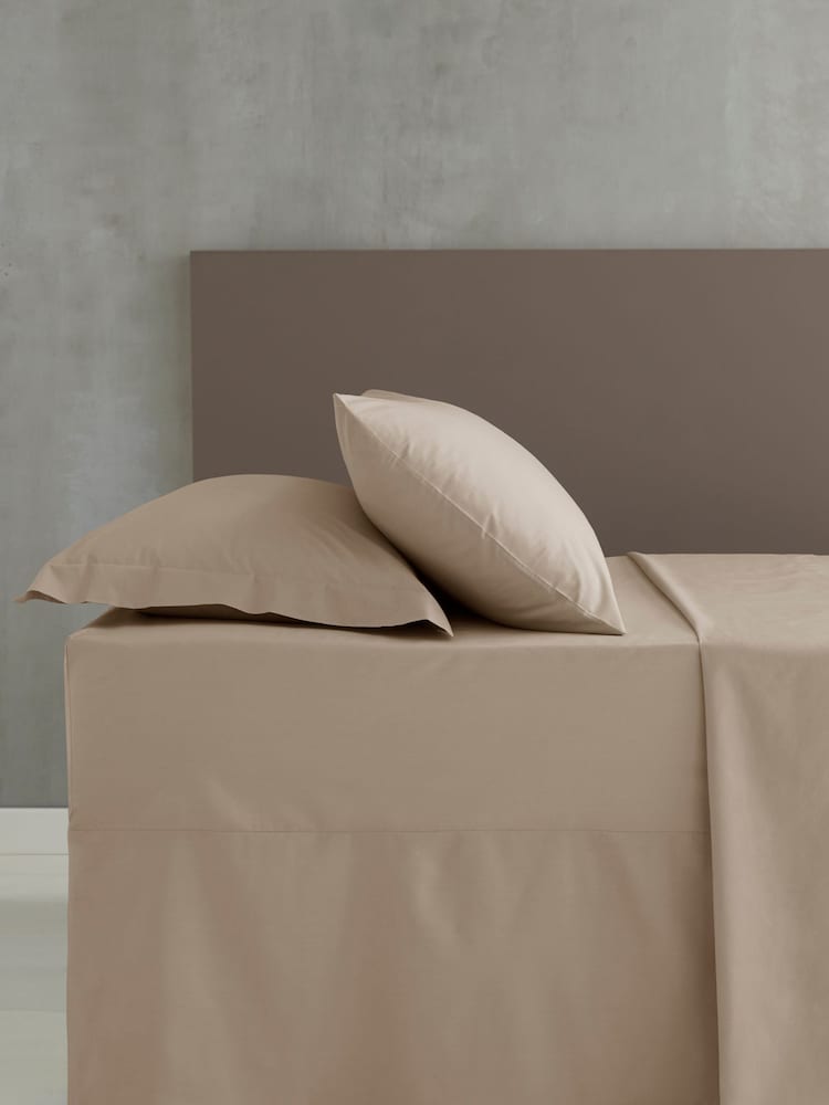 Catherine Lansfield Natural Percale Extra Deep Fitted Sheet - Image 1 of 3