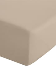 Catherine Lansfield Natural Percale Extra Deep Fitted Sheet - Image 3 of 3