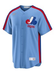 Nike Blue Montreal Expos Nike Official Replica Cooperstown 1982 Jersey - Image 2 of 3
