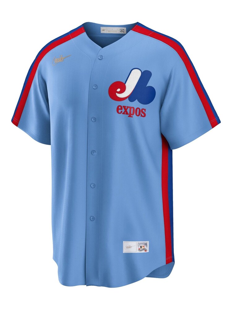Nike Blue Montreal Expos Nike Official Replica Cooperstown 1982 Jersey - Image 2 of 3