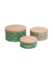 Scion Set of 3 Green Mr Fox Round Cake Tins - Image 2 of 2