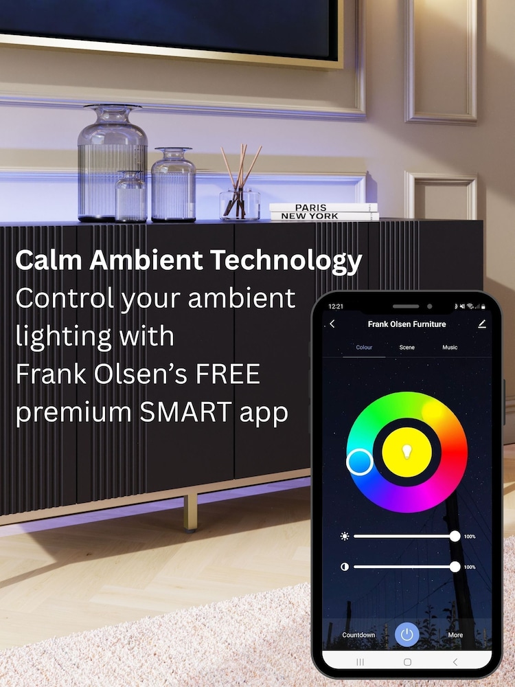 Frank Olsen White Iona 4 Door Large Sideboard - Image 7 of 7