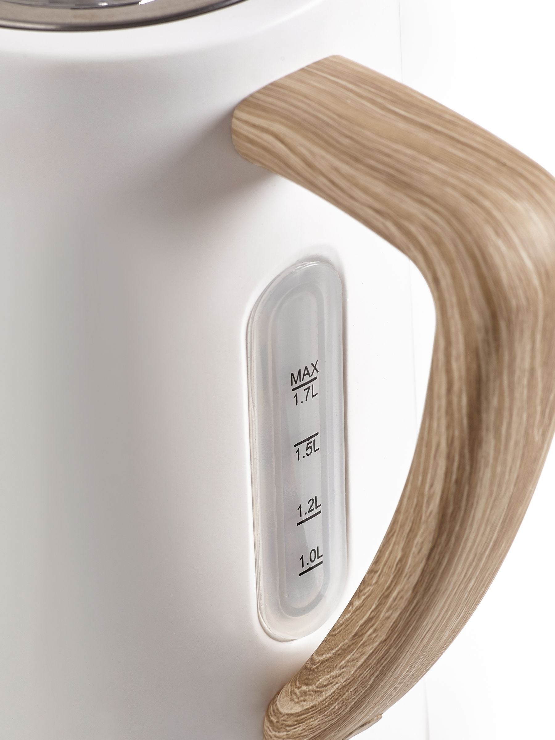 White and wood scandi kettle discount