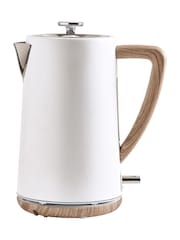 White Bronx Wood Effect Kettle - Image 6 of 7