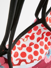 Cath Kidston Blue/Red Woven 100% Cotton Tote - Image 11 of 11