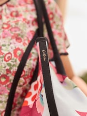Cath Kidston Blue/Red Woven 100% Cotton Tote - Image 5 of 11