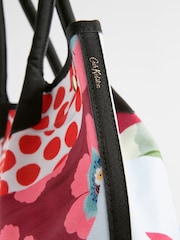 Cath Kidston Blue/Red Woven 100% Cotton Tote - Image 9 of 11