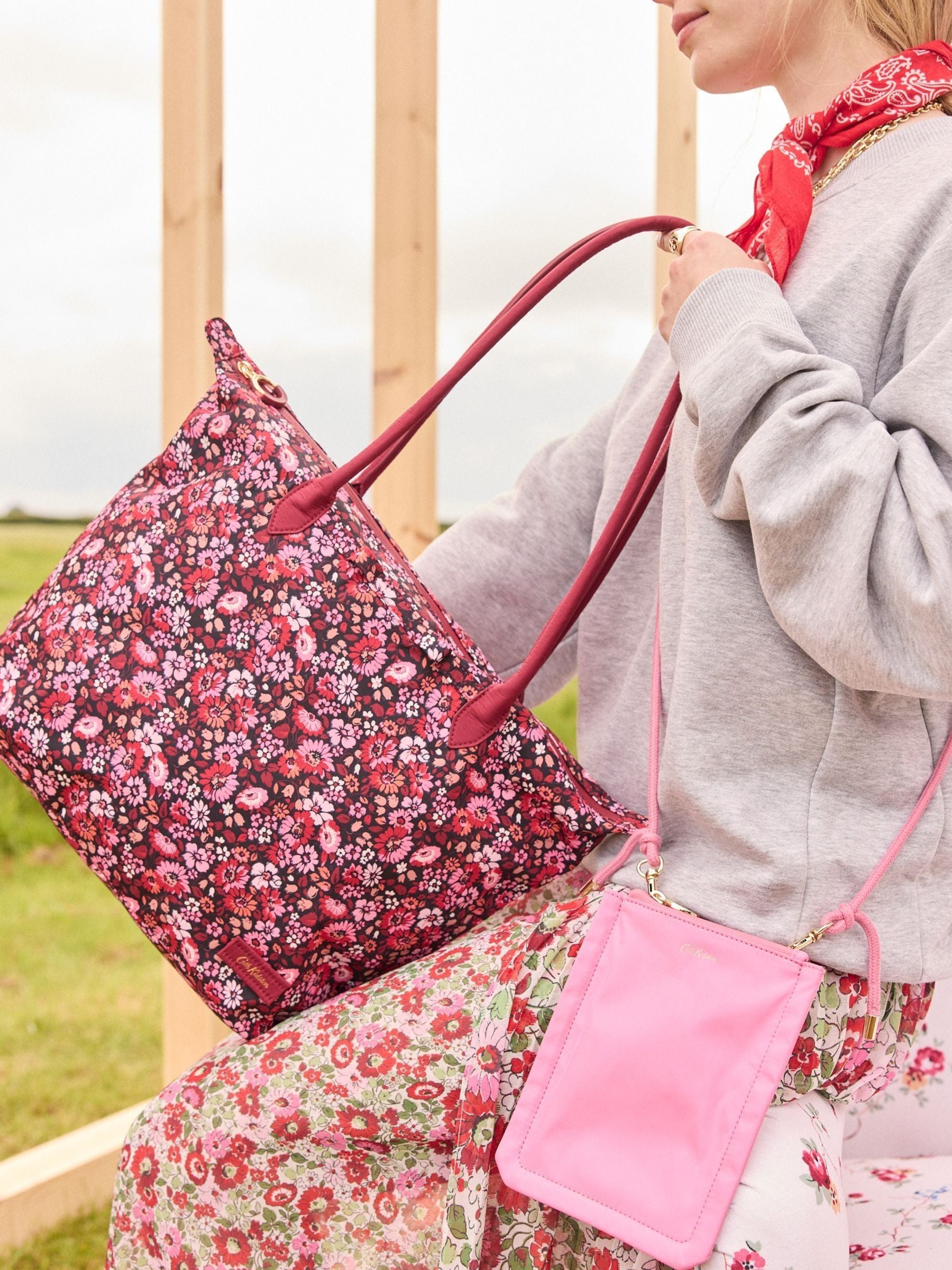 Buy Cath Kidston Pink Red Medium Tote Bag from Next Bahrain