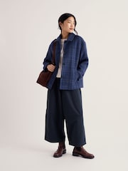 Μπλε - Seasalt Cornwall Beamwind Wool Blend Coat - Εικόνα 1 από 5