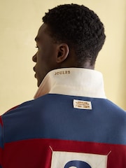 Joules Embellished Red Classic Fit Polo Shirt - Image 7 of 8
