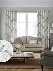 Laura Ashley Blue Belvedere Made to Measure Curtains - Image 2 of 7