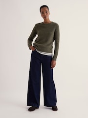 vert foncé - Seasalt Cornwall Dawson Pick Wool Blend Jumper - Image 1 sur 5