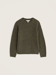 vert foncé - Seasalt Cornwall Dawson Pick Wool Blend Jumper - Image 4 sur 5