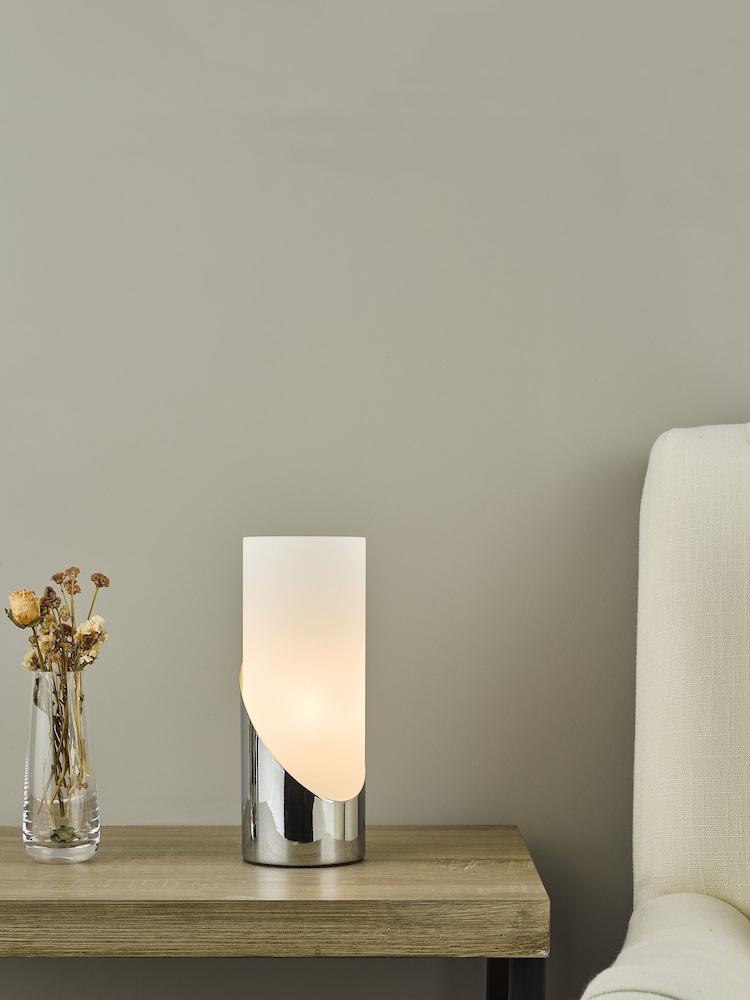 Dar Lighting Silver Faris Touch Table Lamp - Image 1 of 4