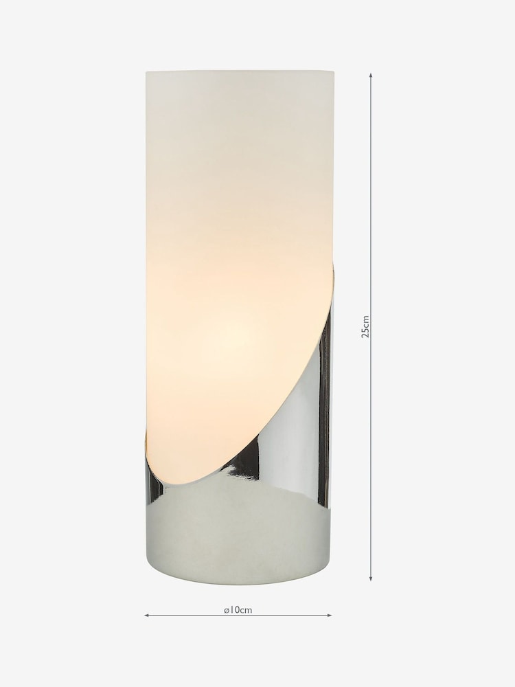 Dar Lighting Silver Faris Touch Table Lamp - Image 2 of 4