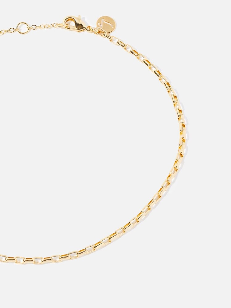 Accessorize 14ct Gold Plated Chain Anklet - Image 2 of 2